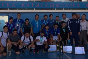 Прошел открытый турнир по мини - футболу, посвященное дню села Кызылсай